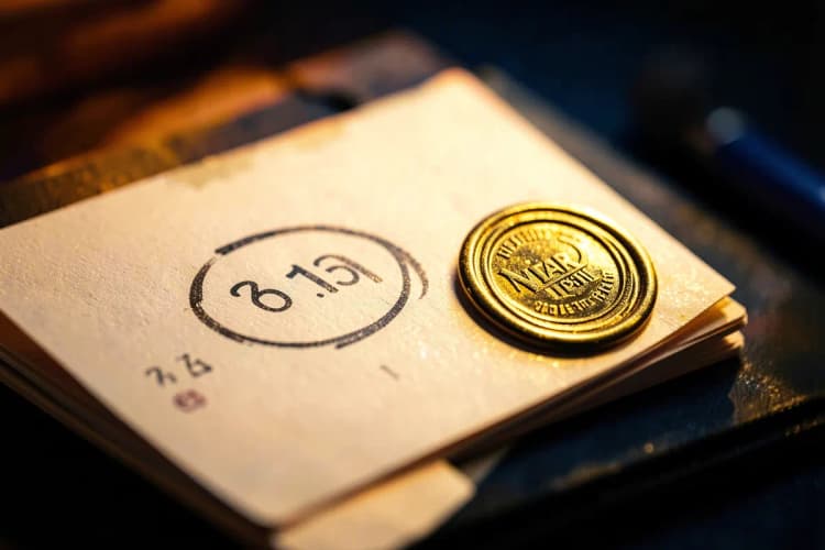 Calendário com a data de validade circulada e um selo de certificação ao lado