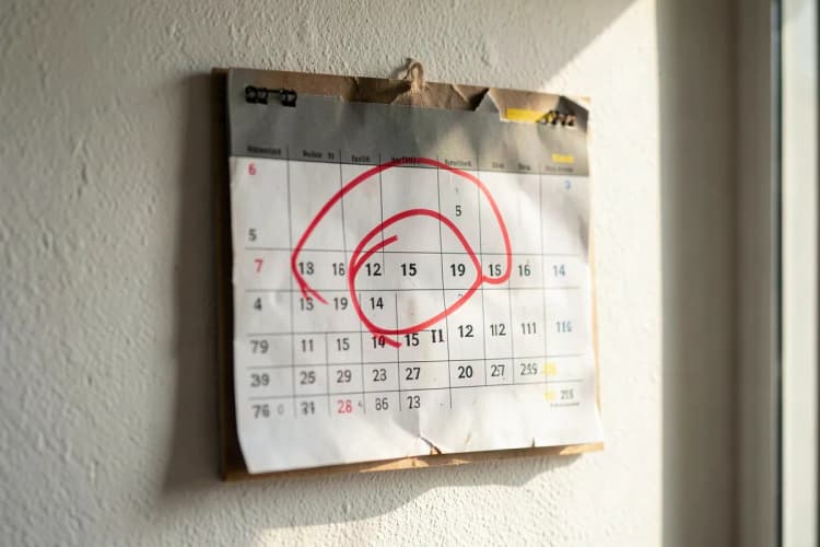 Um calendário com um dia marcado ou um relógio, indicando a duração do curso